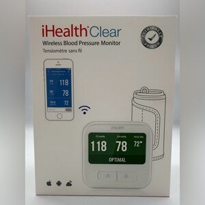 i HEALTH Clear Wireless Blood Pressure Monitor - NEW IN BOX SEALED
